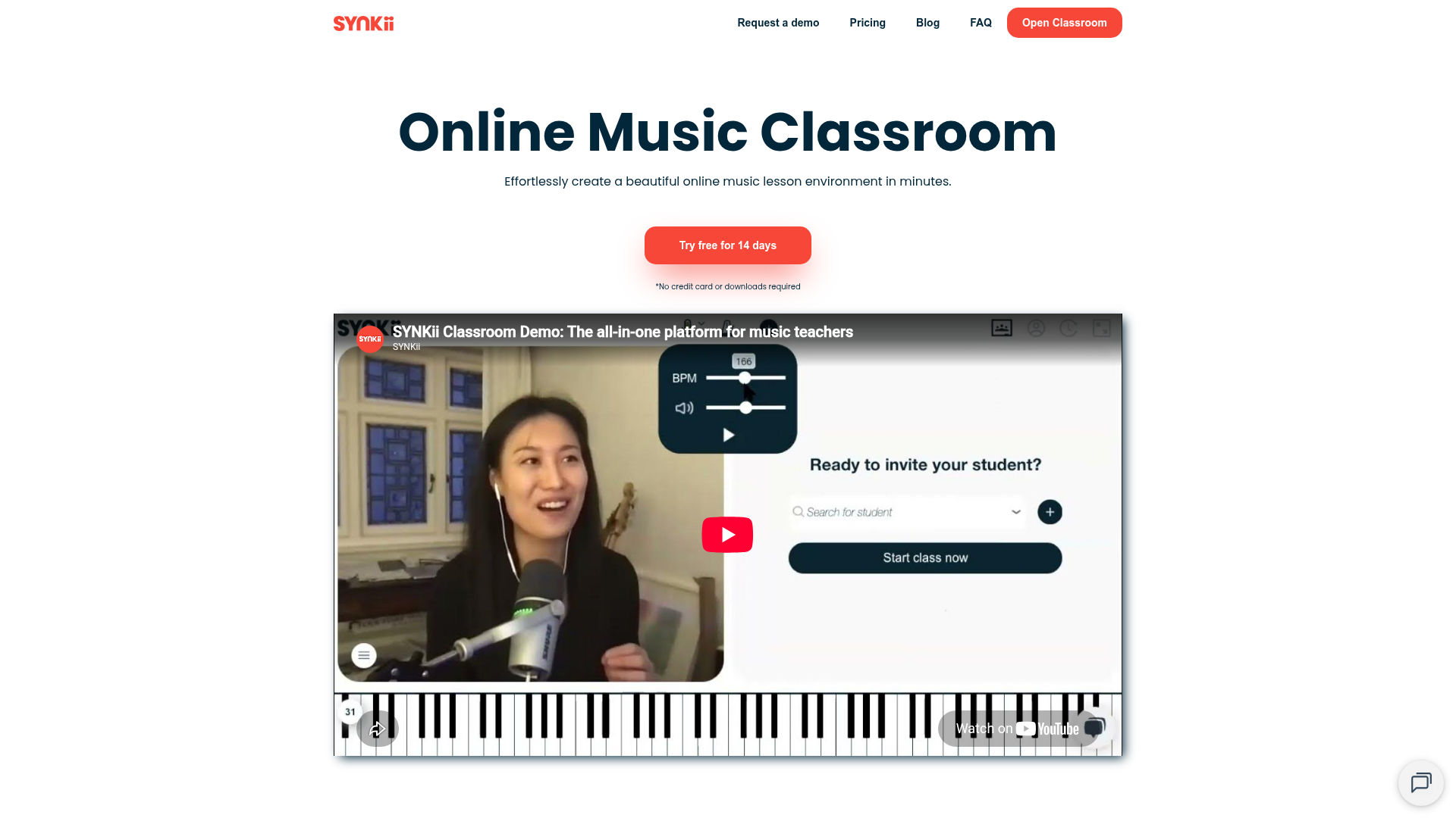 Synkii online music classroom preview